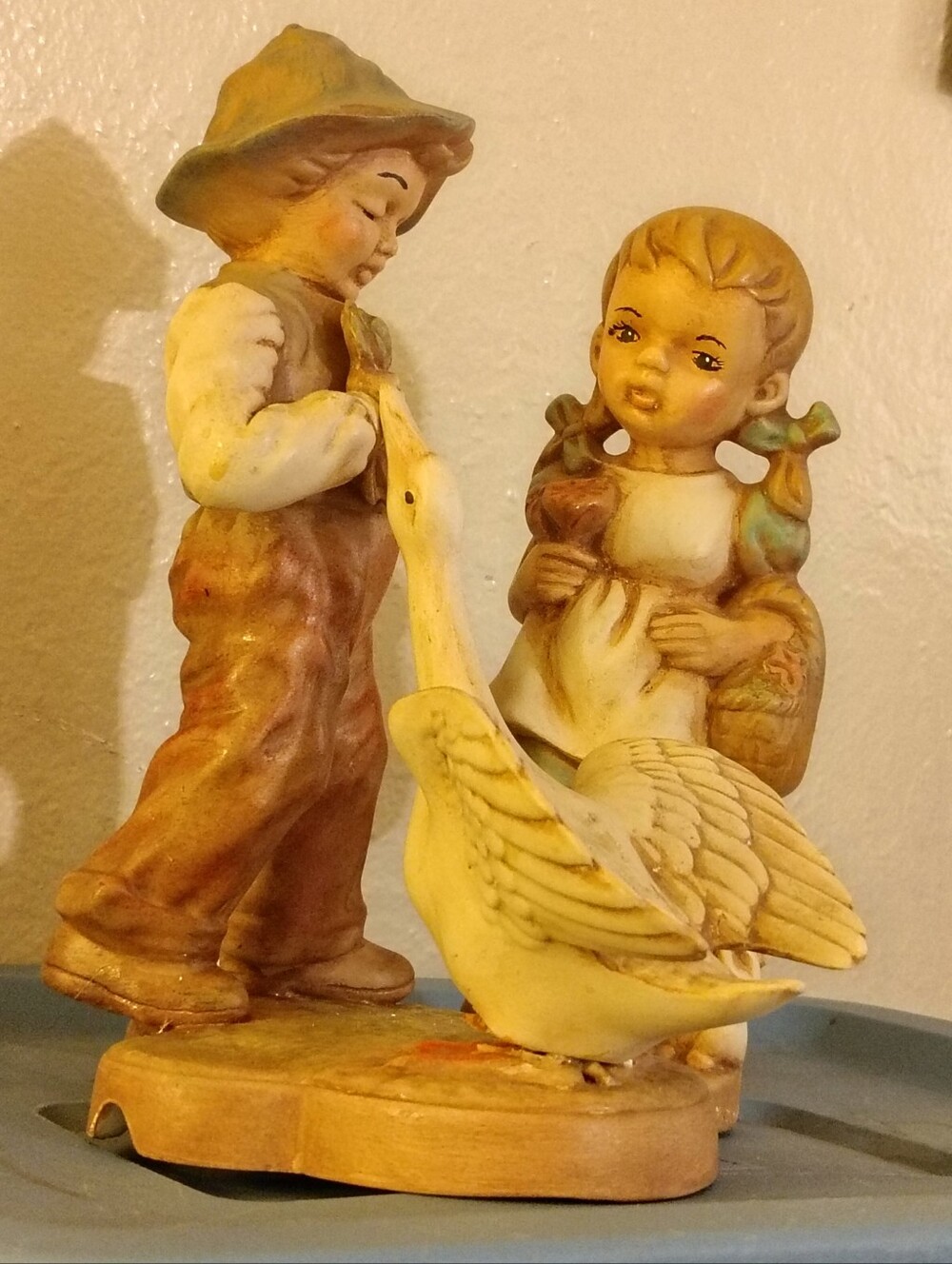 Charming Vintage 70's-80's Holland Mold Hand-Painted Ceramic Figurine Set! 🌾🦆